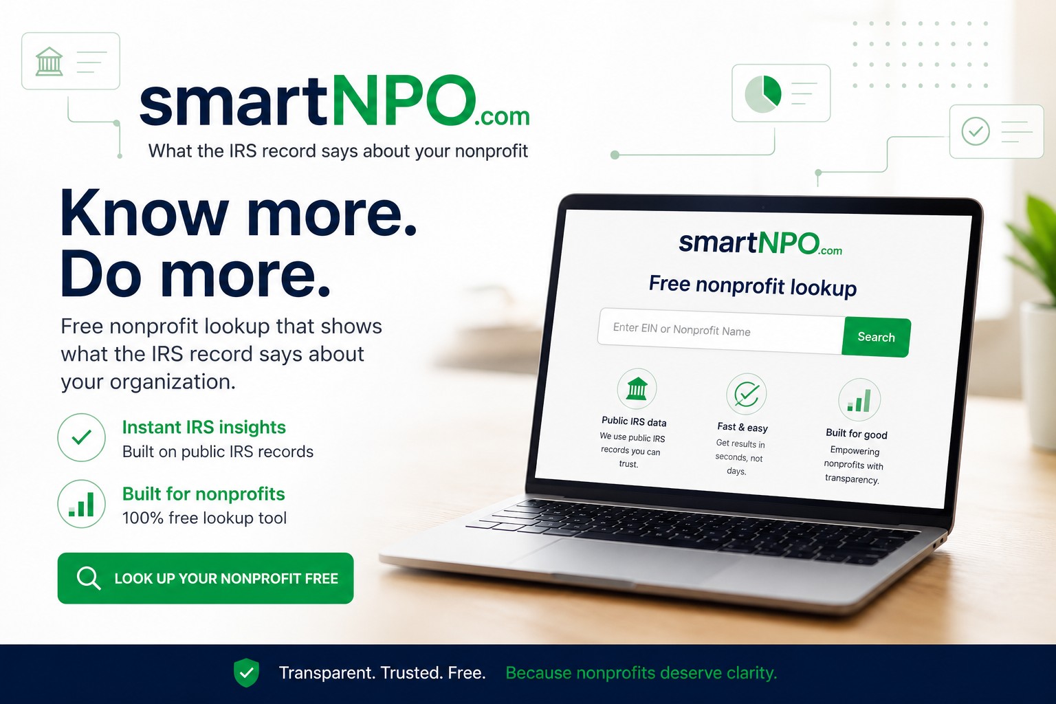 SmartNPO IRS nonprofit lookup